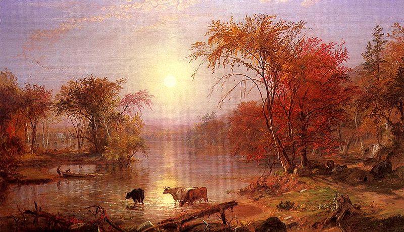 Albert Bierstadt Indian Summer on the Hudson River